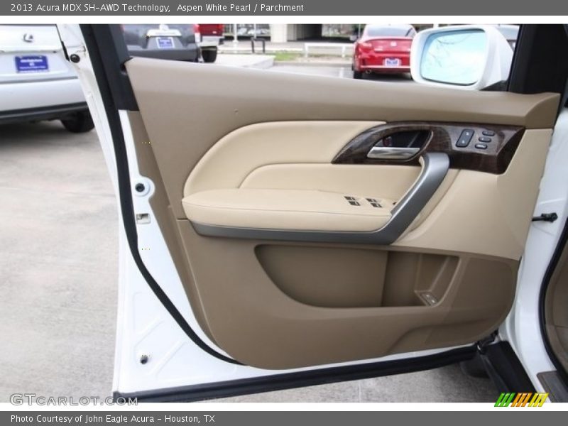 Aspen White Pearl / Parchment 2013 Acura MDX SH-AWD Technology