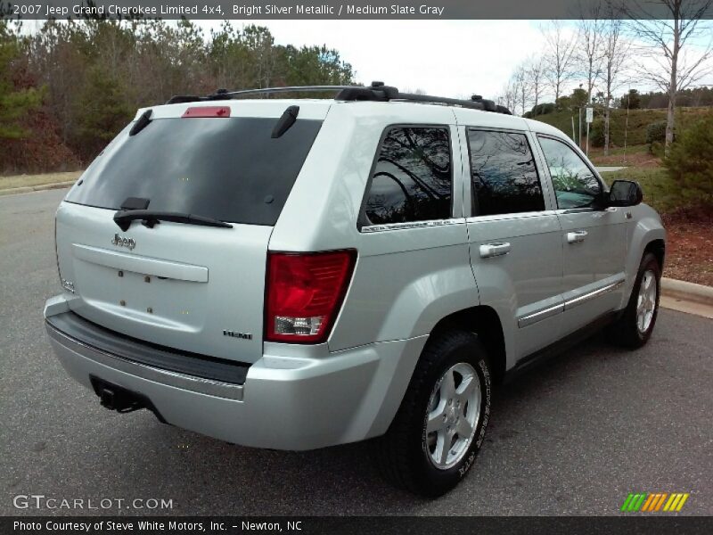 Bright Silver Metallic / Medium Slate Gray 2007 Jeep Grand Cherokee Limited 4x4