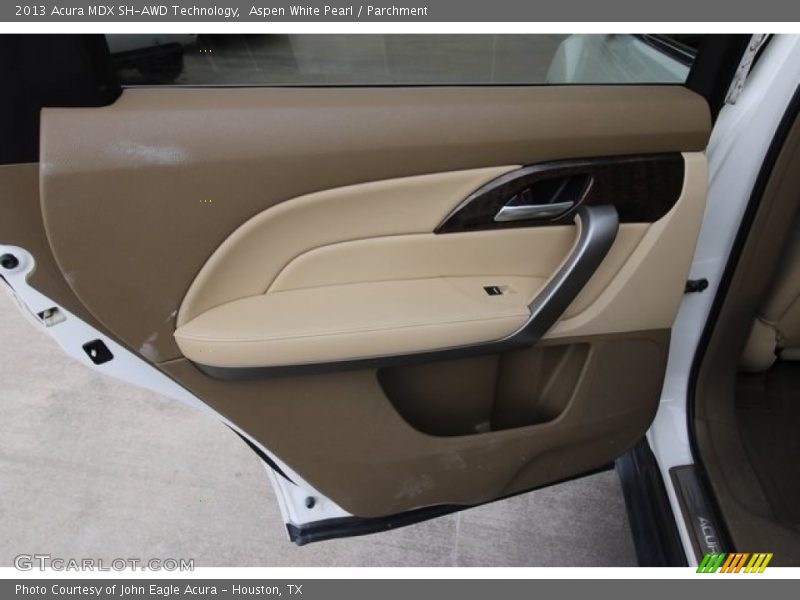 Aspen White Pearl / Parchment 2013 Acura MDX SH-AWD Technology