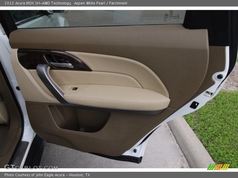 Aspen White Pearl / Parchment 2013 Acura MDX SH-AWD Technology