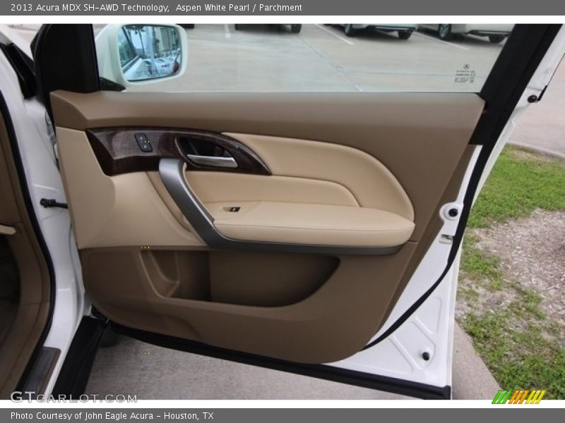 Aspen White Pearl / Parchment 2013 Acura MDX SH-AWD Technology