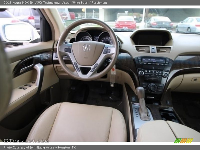 Aspen White Pearl / Parchment 2013 Acura MDX SH-AWD Technology