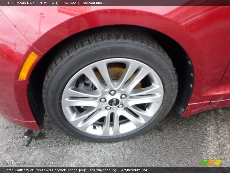 Ruby Red / Charcoal Black 2013 Lincoln MKZ 3.7L V6 FWD