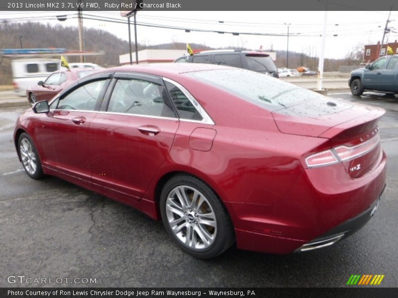 Ruby Red / Charcoal Black 2013 Lincoln MKZ 3.7L V6 FWD