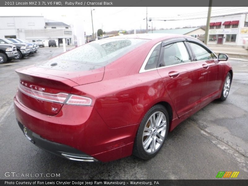 Ruby Red / Charcoal Black 2013 Lincoln MKZ 3.7L V6 FWD