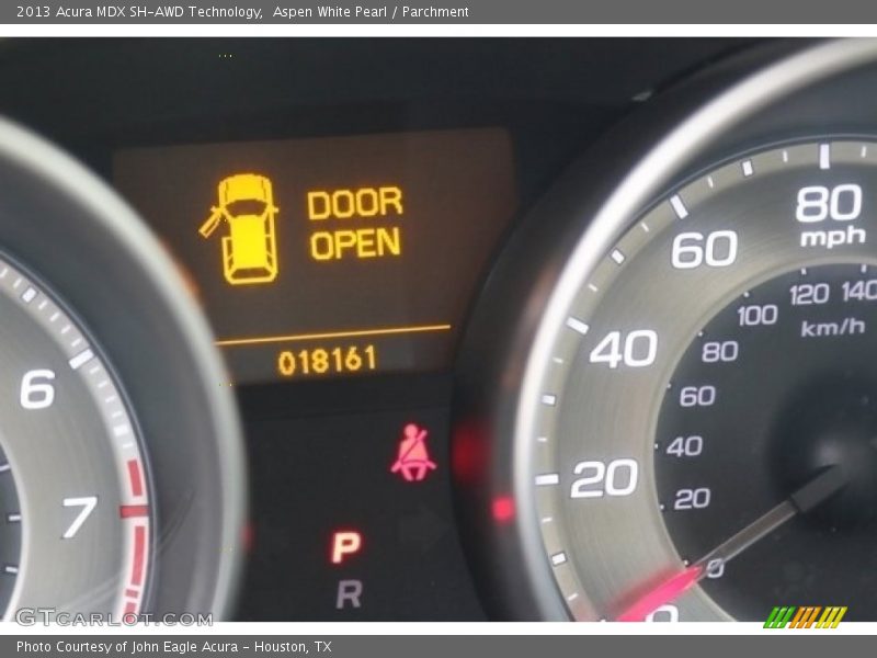 Aspen White Pearl / Parchment 2013 Acura MDX SH-AWD Technology