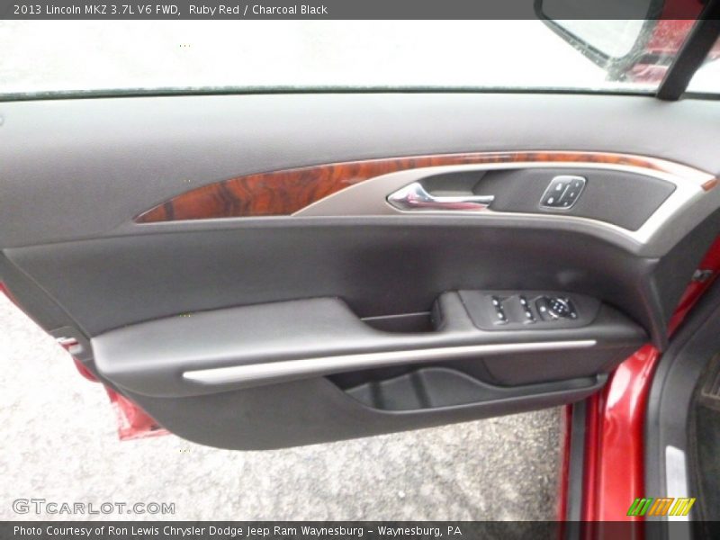Ruby Red / Charcoal Black 2013 Lincoln MKZ 3.7L V6 FWD