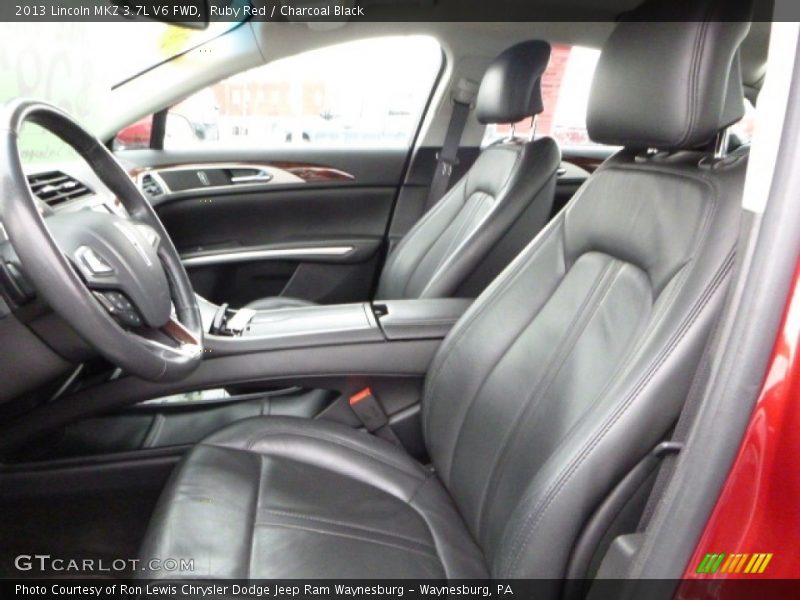 Ruby Red / Charcoal Black 2013 Lincoln MKZ 3.7L V6 FWD