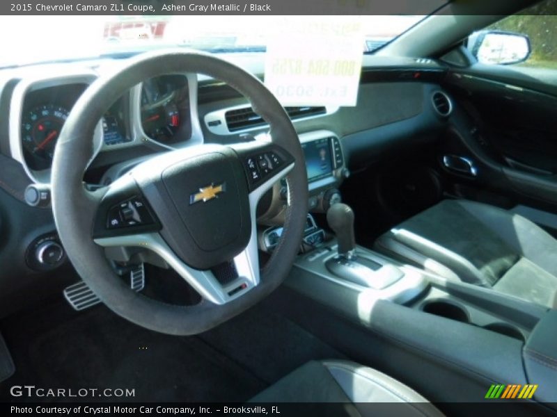 Ashen Gray Metallic / Black 2015 Chevrolet Camaro ZL1 Coupe