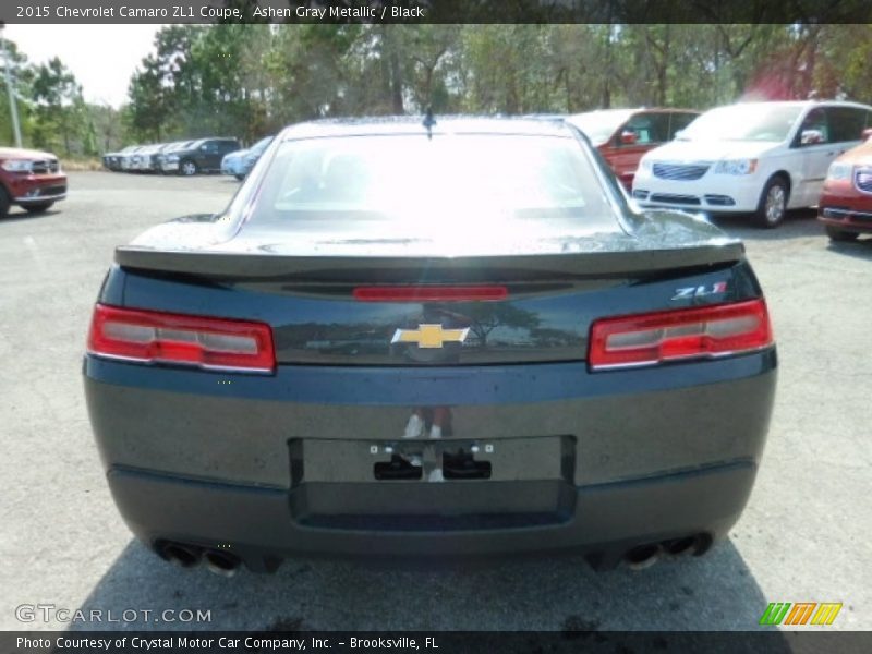Ashen Gray Metallic / Black 2015 Chevrolet Camaro ZL1 Coupe