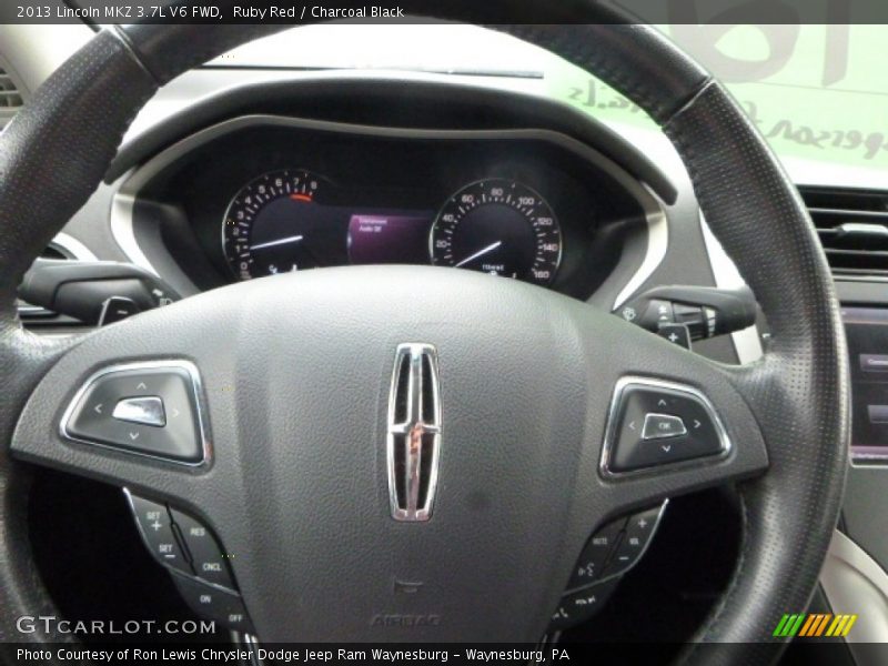 Ruby Red / Charcoal Black 2013 Lincoln MKZ 3.7L V6 FWD