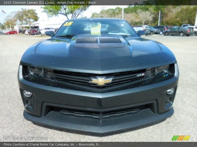 Ashen Gray Metallic / Black 2015 Chevrolet Camaro ZL1 Coupe