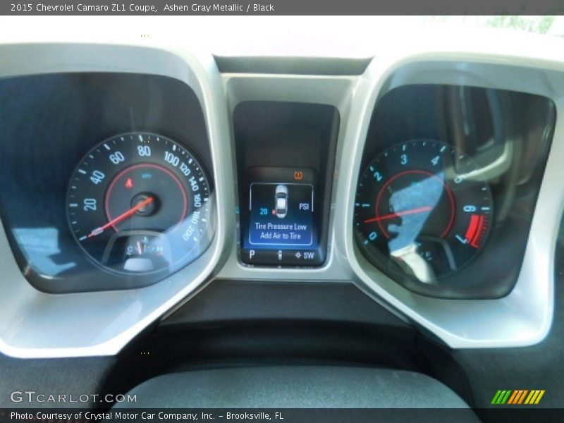 Ashen Gray Metallic / Black 2015 Chevrolet Camaro ZL1 Coupe