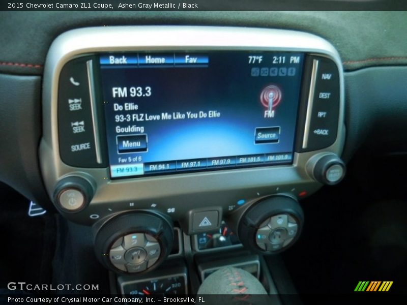 Ashen Gray Metallic / Black 2015 Chevrolet Camaro ZL1 Coupe