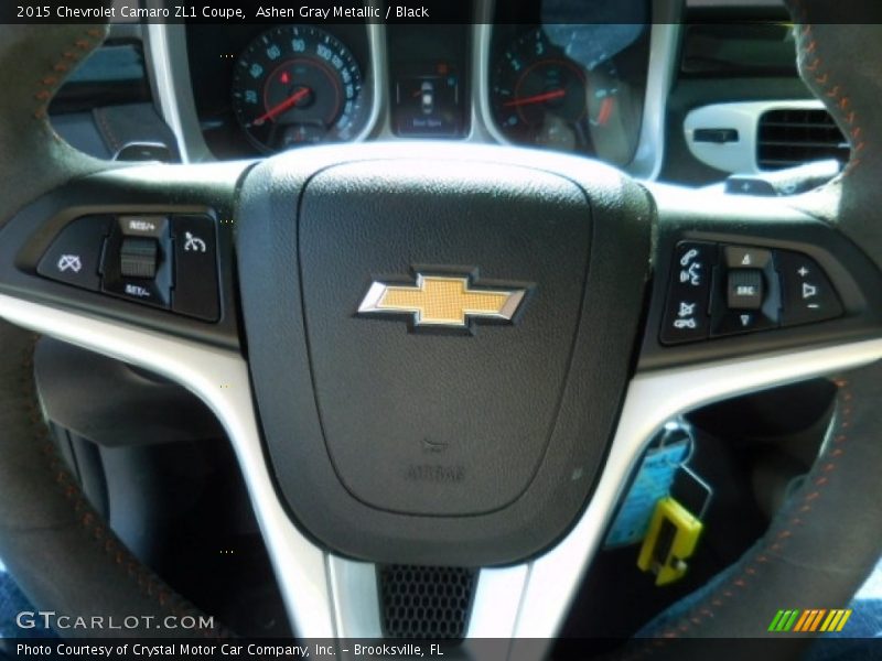 Ashen Gray Metallic / Black 2015 Chevrolet Camaro ZL1 Coupe