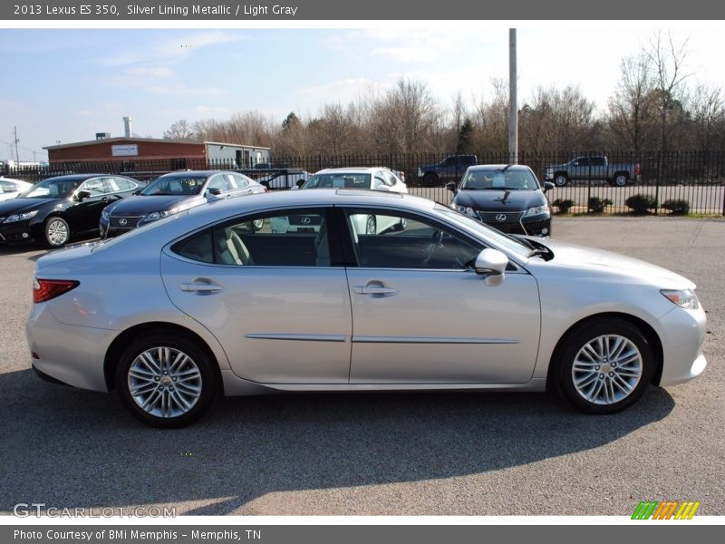 Silver Lining Metallic / Light Gray 2013 Lexus ES 350