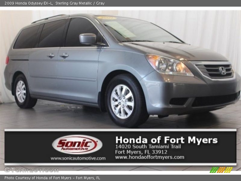 Sterling Gray Metallic / Gray 2009 Honda Odyssey EX-L