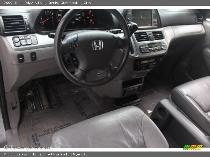 Sterling Gray Metallic / Gray 2009 Honda Odyssey EX-L