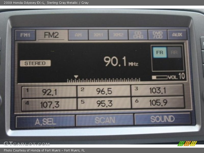 Sterling Gray Metallic / Gray 2009 Honda Odyssey EX-L