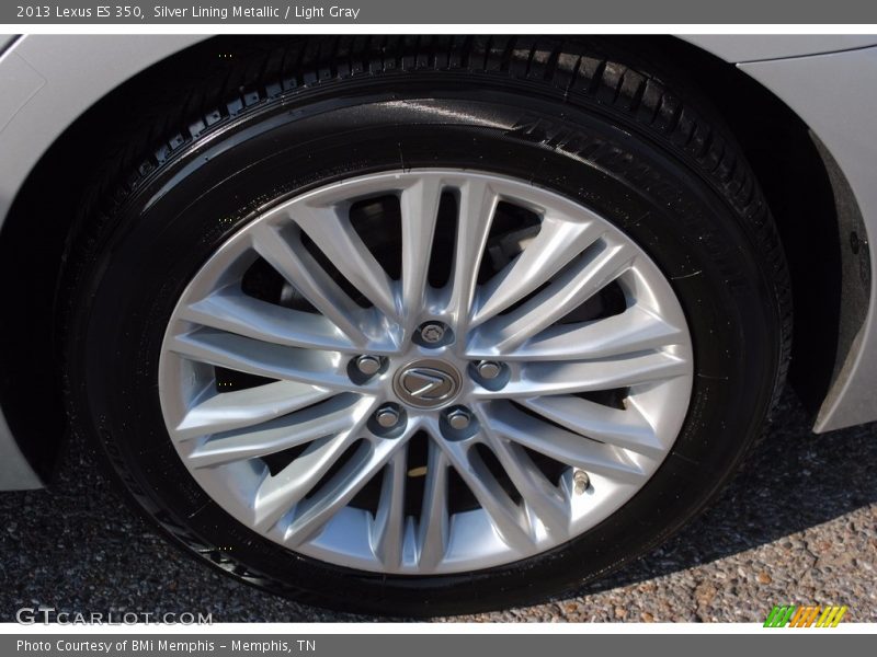 Silver Lining Metallic / Light Gray 2013 Lexus ES 350