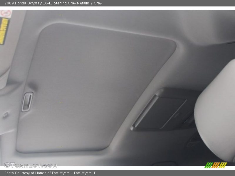 Sterling Gray Metallic / Gray 2009 Honda Odyssey EX-L