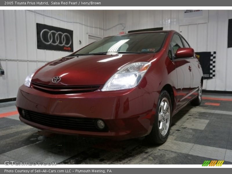 Salsa Red Pearl / Ivory/Brown 2005 Toyota Prius Hybrid