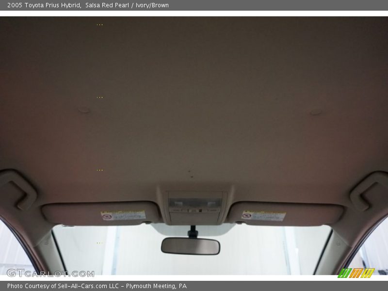 Salsa Red Pearl / Ivory/Brown 2005 Toyota Prius Hybrid