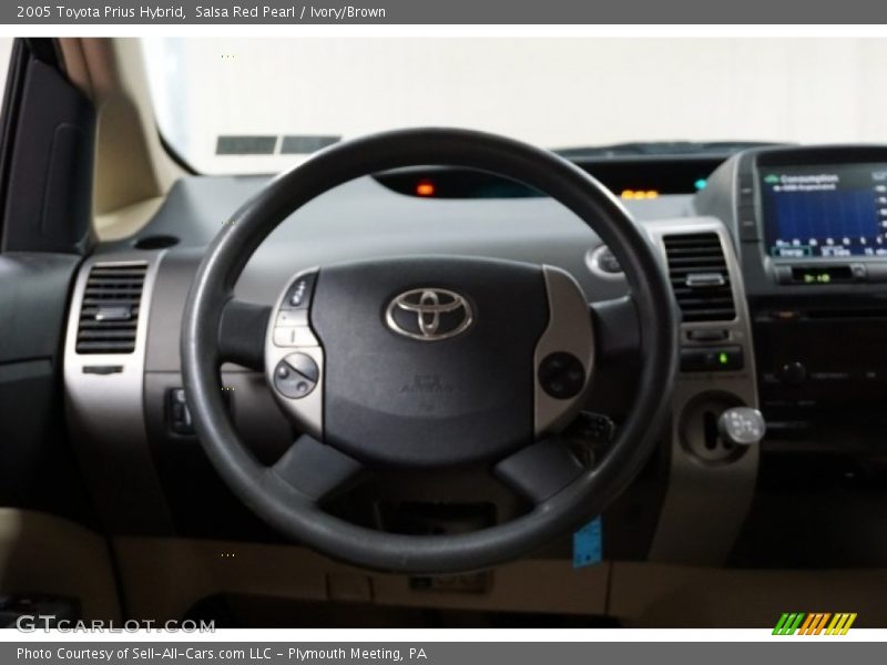 Salsa Red Pearl / Ivory/Brown 2005 Toyota Prius Hybrid