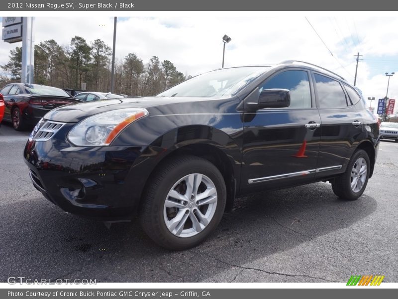 Super Black / Black 2012 Nissan Rogue SV