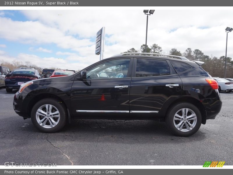 Super Black / Black 2012 Nissan Rogue SV