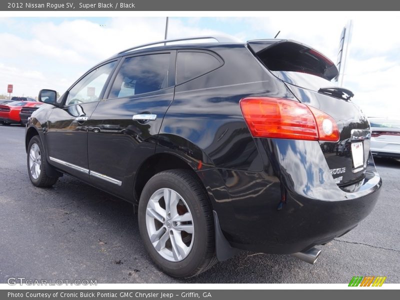 Super Black / Black 2012 Nissan Rogue SV