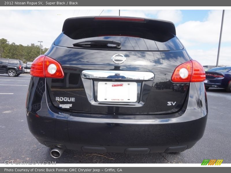 Super Black / Black 2012 Nissan Rogue SV