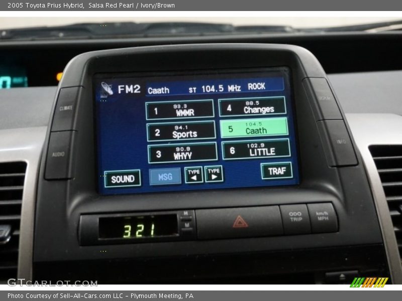 Salsa Red Pearl / Ivory/Brown 2005 Toyota Prius Hybrid