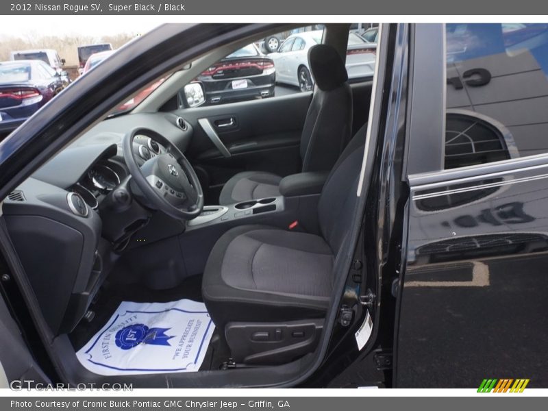 Super Black / Black 2012 Nissan Rogue SV