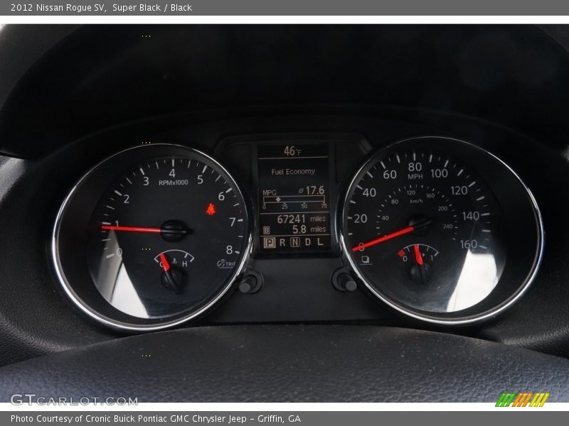 Super Black / Black 2012 Nissan Rogue SV