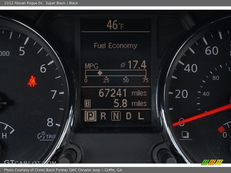 Super Black / Black 2012 Nissan Rogue SV