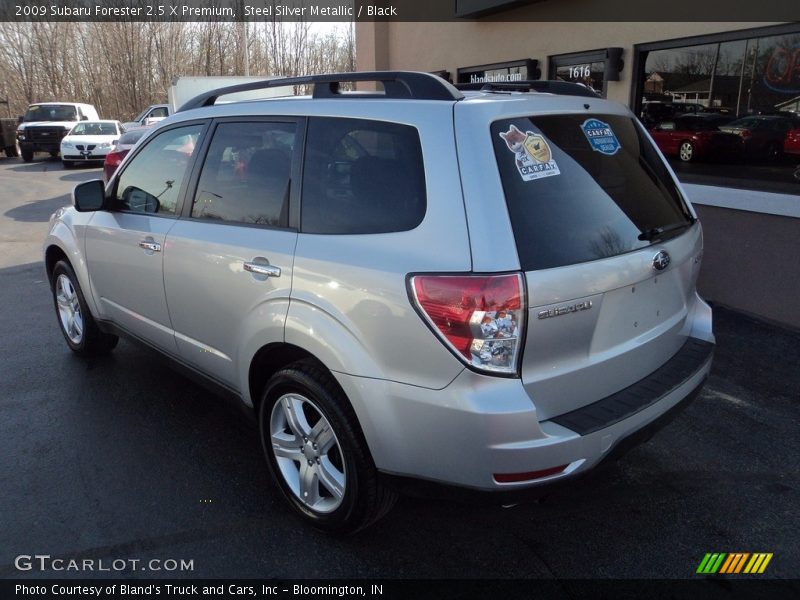 Steel Silver Metallic / Black 2009 Subaru Forester 2.5 X Premium