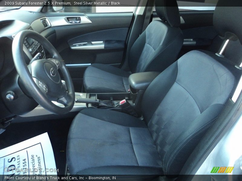 Steel Silver Metallic / Black 2009 Subaru Forester 2.5 X Premium