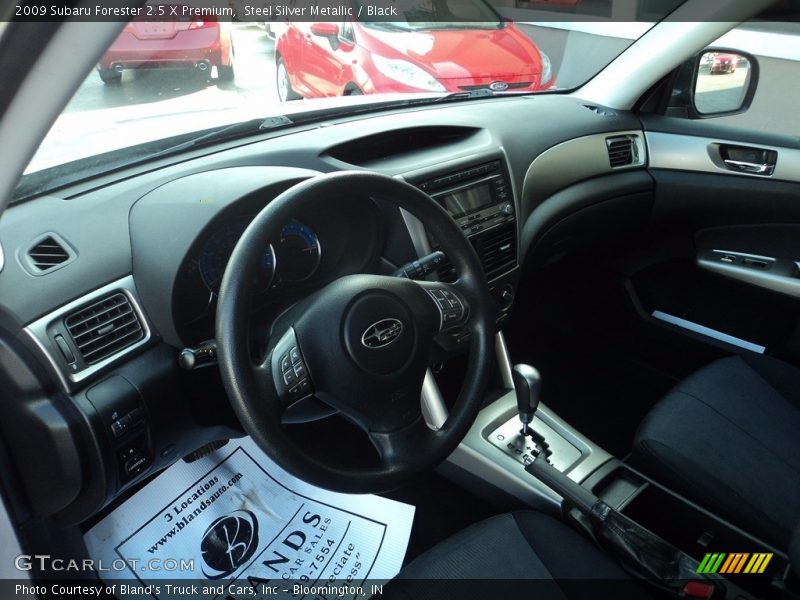 Steel Silver Metallic / Black 2009 Subaru Forester 2.5 X Premium