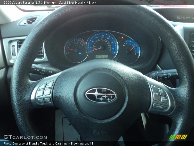 Steel Silver Metallic / Black 2009 Subaru Forester 2.5 X Premium