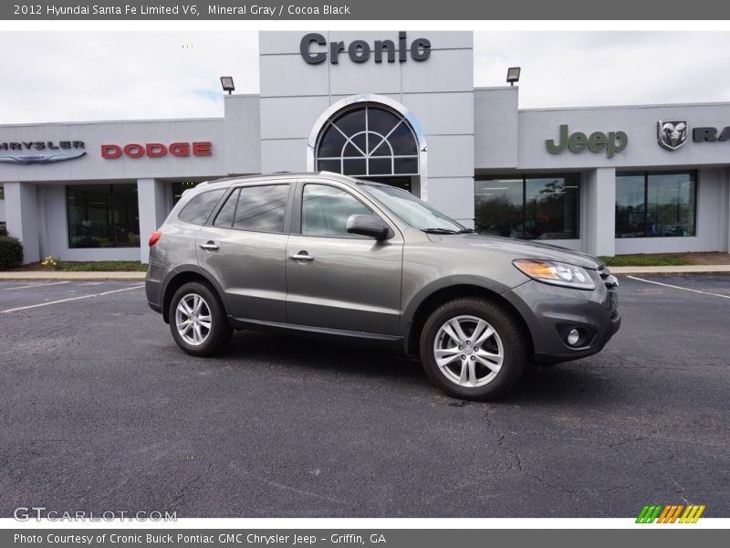 Mineral Gray / Cocoa Black 2012 Hyundai Santa Fe Limited V6