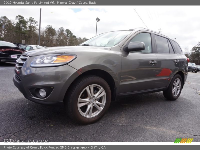 Mineral Gray / Cocoa Black 2012 Hyundai Santa Fe Limited V6