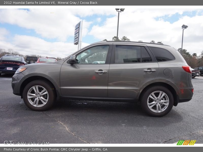 Mineral Gray / Cocoa Black 2012 Hyundai Santa Fe Limited V6