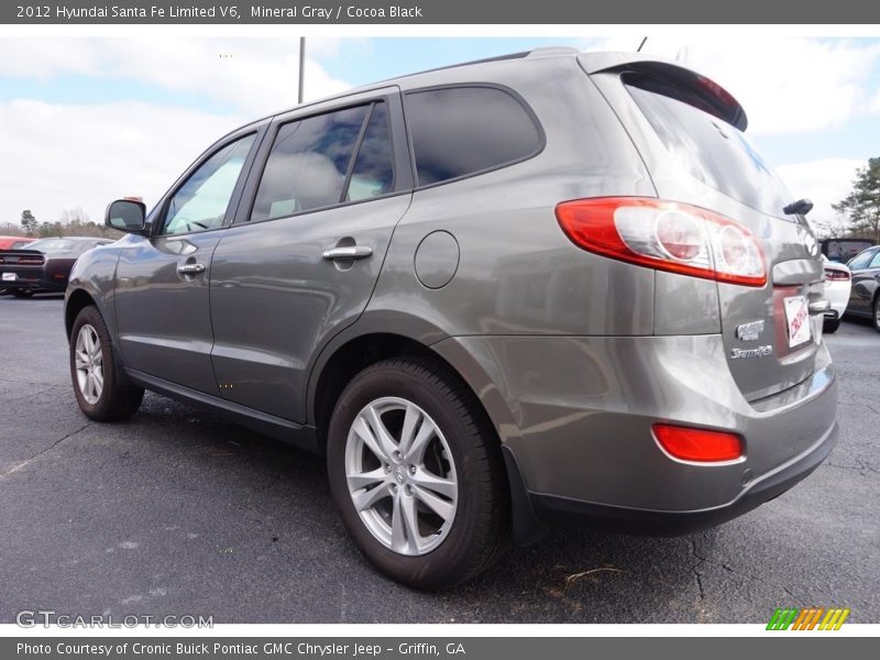 Mineral Gray / Cocoa Black 2012 Hyundai Santa Fe Limited V6