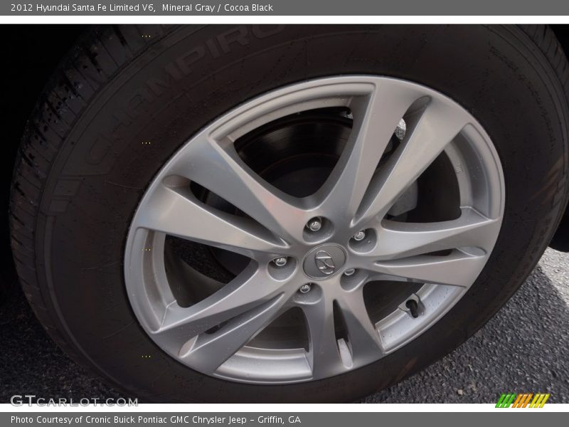 Mineral Gray / Cocoa Black 2012 Hyundai Santa Fe Limited V6