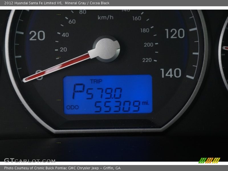 Mineral Gray / Cocoa Black 2012 Hyundai Santa Fe Limited V6