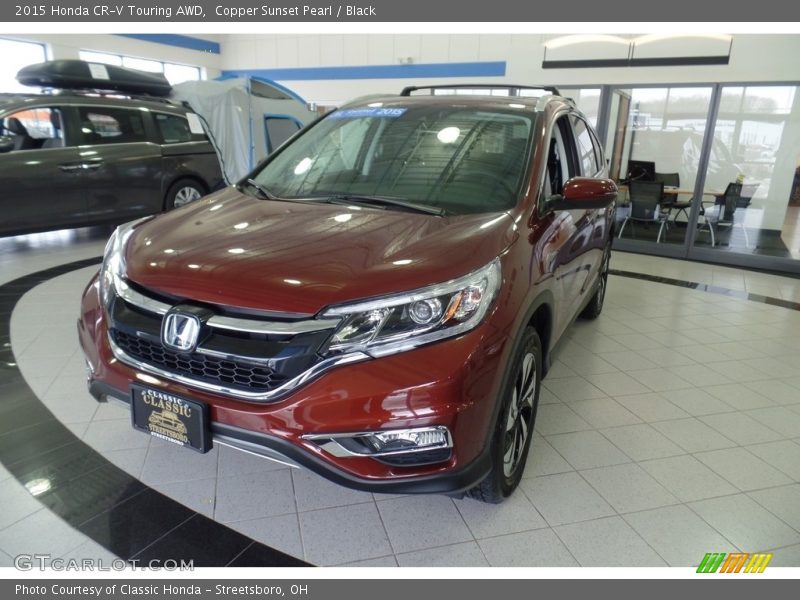 Copper Sunset Pearl / Black 2015 Honda CR-V Touring AWD