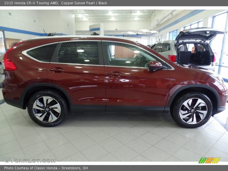 Copper Sunset Pearl / Black 2015 Honda CR-V Touring AWD