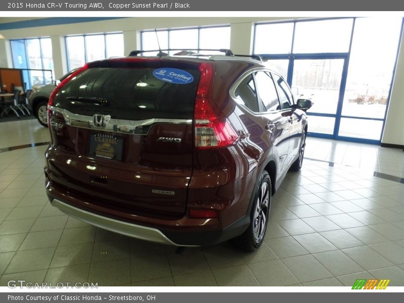 Copper Sunset Pearl / Black 2015 Honda CR-V Touring AWD