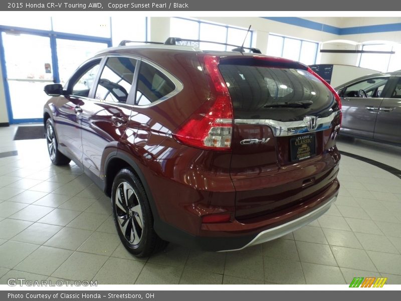 Copper Sunset Pearl / Black 2015 Honda CR-V Touring AWD